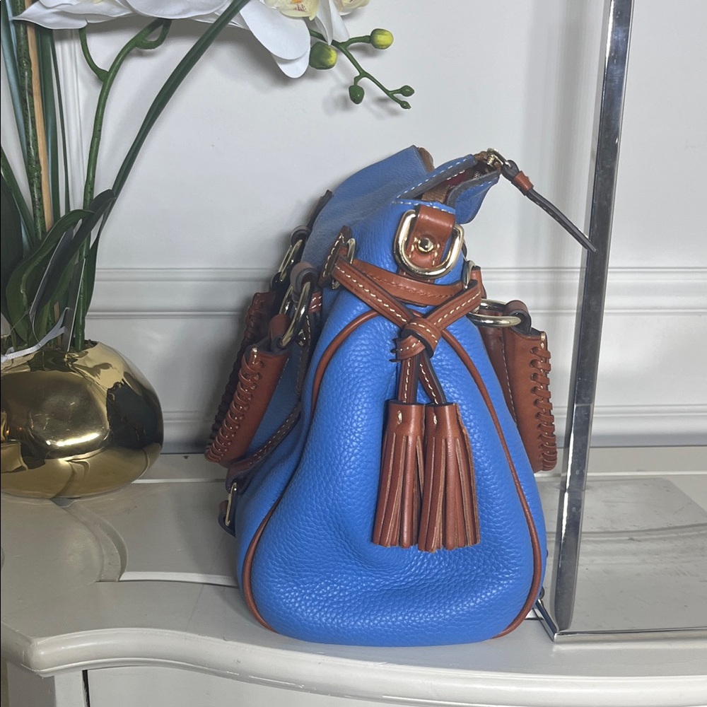 Dooney & Bourke Sky Blue Satchel - Picture 3 of 4